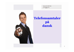 Telefonsamtaler på dansk