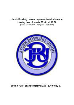 2014 - Jydsk Bowling Union