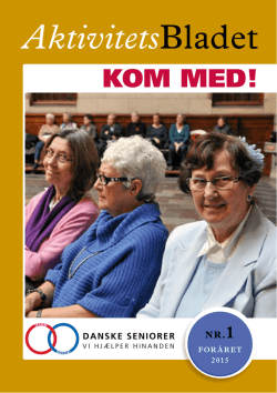 AktivitetsBladet - Danske Seniorer