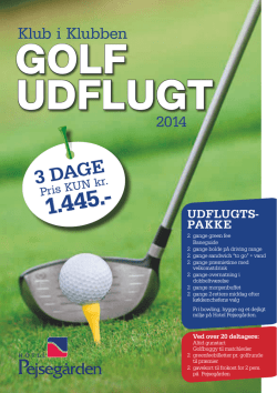GOLF UDFLUGT - Stensballegaard Golf