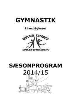 sæsonprogram 2014/15 - Øster Lindet By 2013