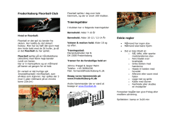 Information PDF - Frederiksberg Floorball Club