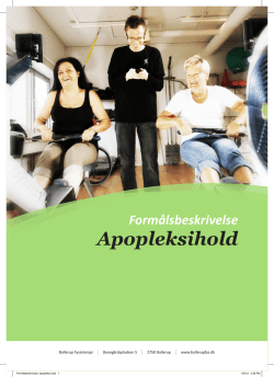 Apopleksihold - Ballerup Fysioterapi og Træningscenter