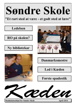 April 2014 - Søndre Skole