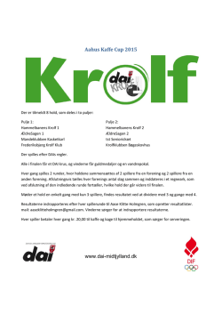 Aahus Kaffe Cup 2015 www.dai-midtjylland.dk