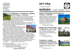Nr. 3 - august 2011 - Foreningen NORDEN Lyngby