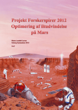 Optimering af iltudvindelse på Mars