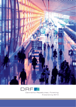 Årsberetning 2010 - Danmarks Rejsebureau Forening