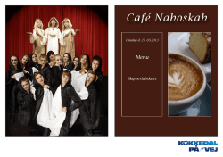 Café Naboskab - kokkedal på vej