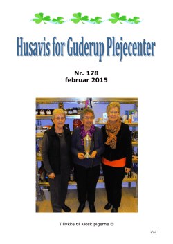 Nr. 178 februar 2015 - Plejecentre i Sønderborg