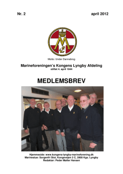Nr. 2 2012 - Kongens Lyngby Marineforening