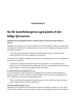 Fjernvarme til Systofte - Guldborgsund Forsyning