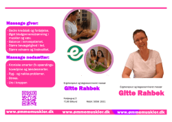 Gitte Rahbek - Massage i Billund