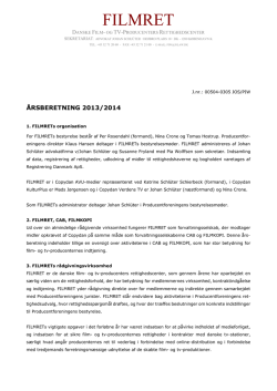 Årsberetning 2013/2014