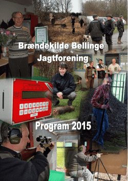 Brændekilde Bellinge Jagtforening Program 2012