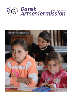 DAM december 2013 - Dansk Armeniermission
