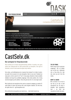 CastSelv for producerende - Dansk Skuespiller Katalog