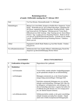 Referat af stiftsrådsmøde 27. februar 2013 (pdf.)