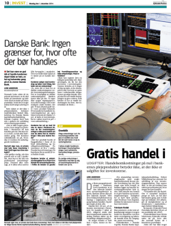 Danske Bank: Ingen grænser for, hvor ofte der bør