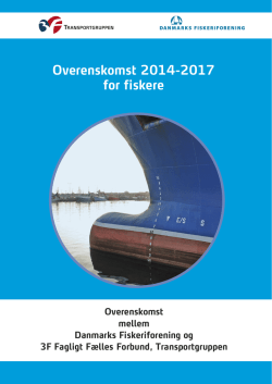 Overenskomst 2014-2017 for fiskere