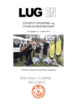 Aktiviteter i Lintrup 2013/2014
