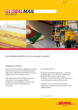DHL Globalmail Business Brochure