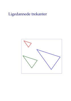 Ligedannede trekanter