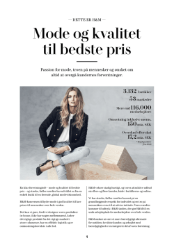 "Dette er H&M" (pdf) - Danish Fashion Institute
