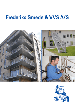 Læs vores brochure her - Frederiks Smede & VVS A/S