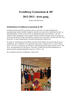 Svendborg Gymnasium & HF 2012-2013