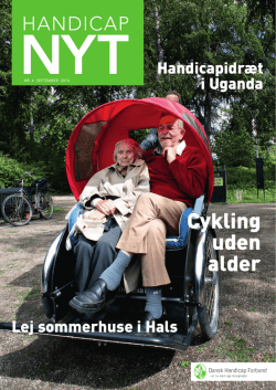 Cykling uden alder - Dansk Handicap Forbund