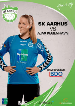 Kampprogram SK Aarhus – AJAX København