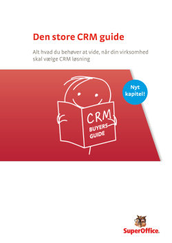 Den store CRM guide