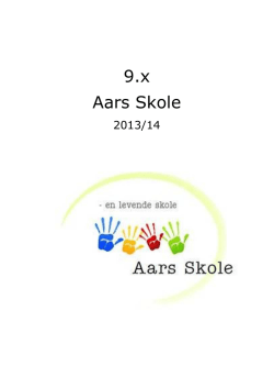 9X folder - Aars Skole