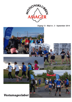 Motionsklubben Amager blad nr. 3 2014