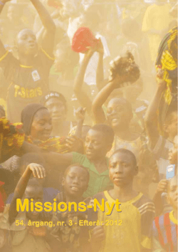 Missions-Nyt nr. 3 - 2012 med billeder