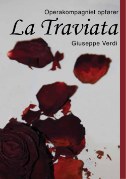 program La Traviata - Operakompagniets Sommerskole 2013