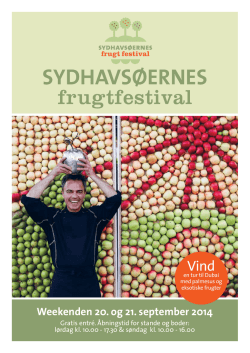 Frugtfestivalprogram 2014 - Sydhavsøernes Frugtfestival