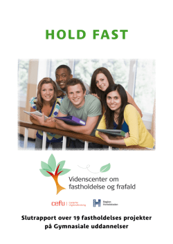 HOLD FAST - Center for Ungdomsforskning