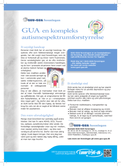 GUA- en kompleks autismespektrumforstyrrelse - GUU