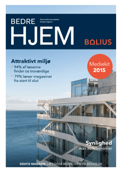 Læs og Bolius PRINT Mediekit 2015