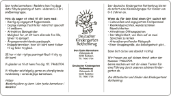 Hilsen Medarbejdere og børn i den tyske børnehave i Rødekro Die