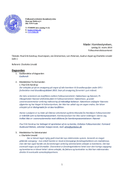 Referat styrelsesmøde 22.03.14 - Folkeuniversitetets Komitestyrelse