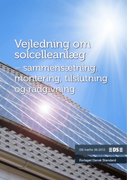 Vejledning om solcelleanlæg