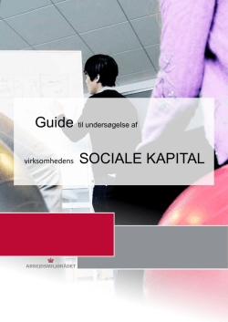 Guide til undersøgelse af social kapital