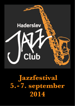 Jazzfestival 5. - 7. september 2014