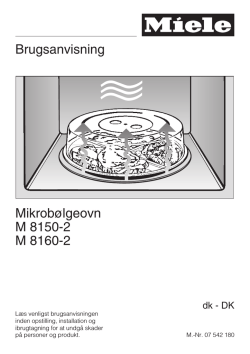 Miele M 8150-2 Microwave User Guide Manual