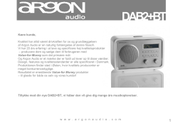 DAB2+BT - Argon Audio
