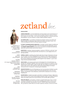 Zetland Live #7 København-udgave Bremen Teater 31. oktober
