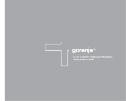 PDF katalog Gorenje + produkter 2014/2015